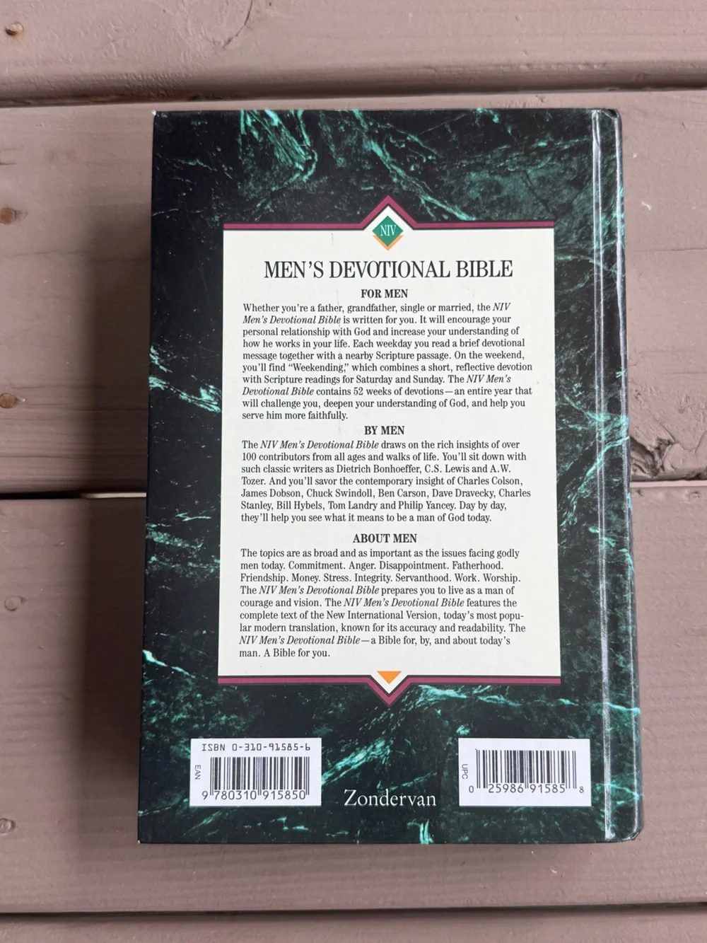 Men's Devotional Bible - (NIV)